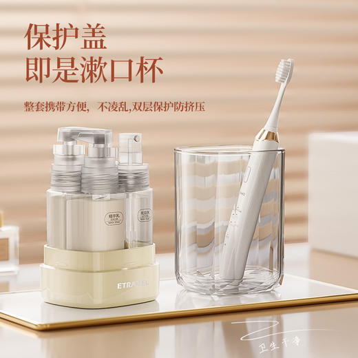 赠送标签纸【旅行一套搞定！告别大瓶烦恼】旅行便携精致分装瓶化妆品旅游套装五合一洗发水沐浴露喷雾水乳液。ry 商品图1