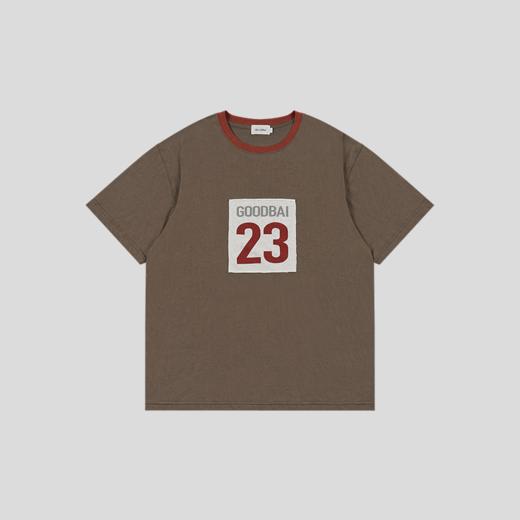 GOODBAI 23编号logo印花撞色oversize柔软短袖T恤 商品图4