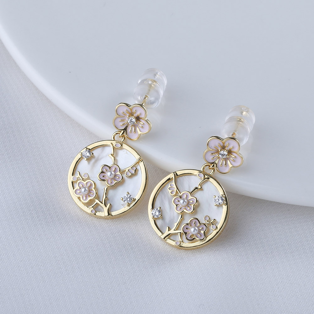 【宏艺珠宝】珠花雅梦·银s925耳饰