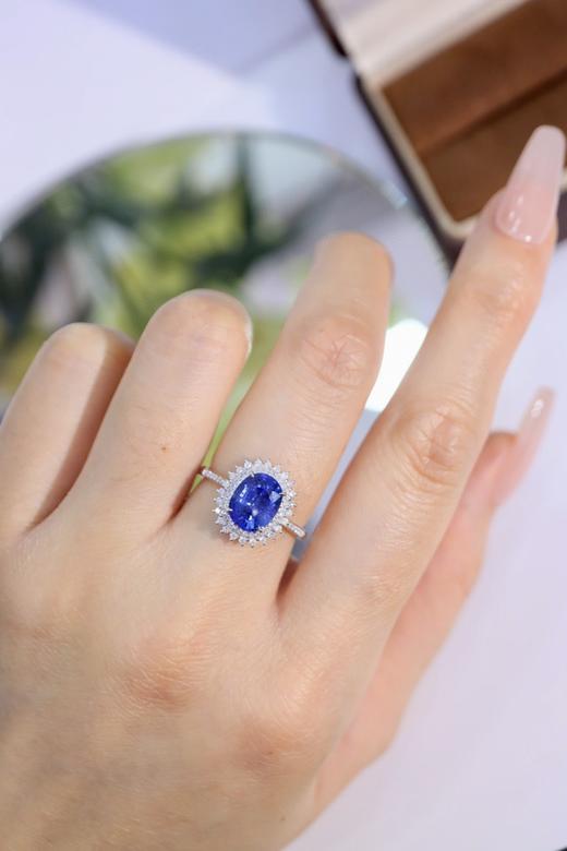 2.555ct刻面蓝宝石戒指 商品图3