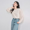 韩系甜美重工立体流苏提花衬衫女2025圆领宽松衬衣V0350179 商品缩略图4
