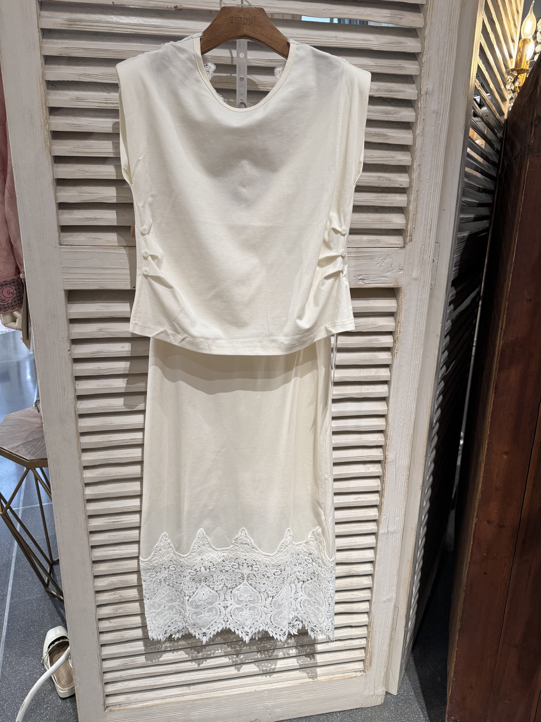 【门店同款】ENJOY夏季拼接蕾丝套装 158193631