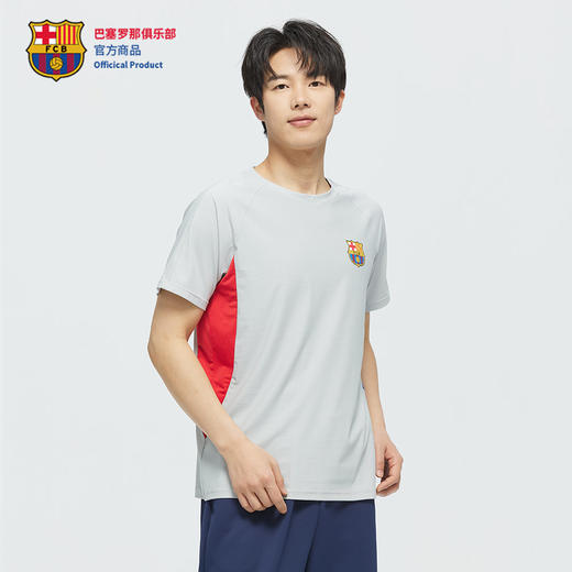 【官方正版】巴塞罗那俱乐部丨巴萨灰色速干T恤新款吸湿透气百搭 商品图2