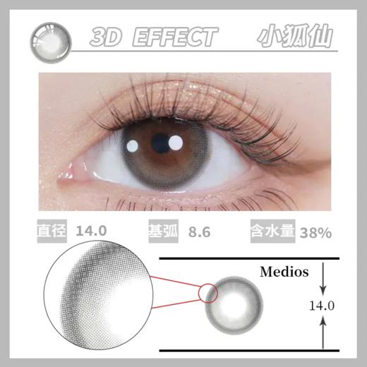 2025新品  三款 Medios月抛   2片/盒   （送镜盒一个 不多送） 商品图2