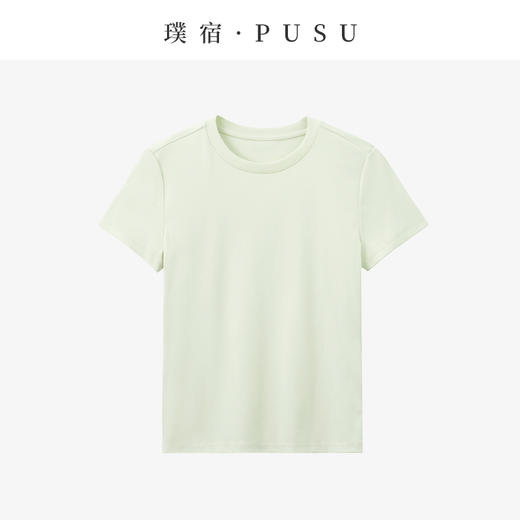 55228/55230  璞宿PUSU 呼吸Tee 桑蚕丝棉丝光U领T恤 商品图6