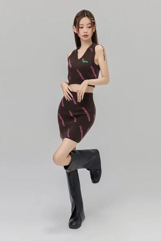 LA CRAWFISH 时髦甜酷辣妹针织背心半裙套装 17966 商品图7