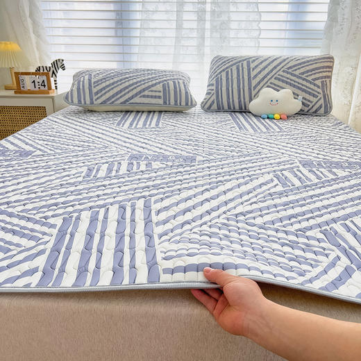 【乳胶凉席三件套】夏天凉感床单夏季可水洗单人空调席子凉垫 商品图4