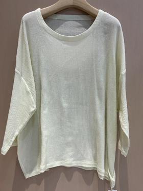 【线上专属】宽松套头衫22708284酂白