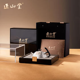 正山堂&故式联名 松泉映月正山石瓢纯银壶150cc 足银999银器手工锻造工艺