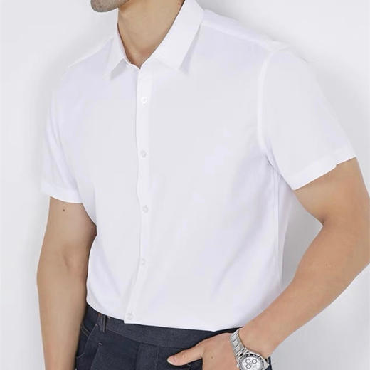 【72小时发出】Gesamy男士桑蚕丝长袖/短袖衬衫 复合莫代尔材质柔软亲肤穿着舒适有型 商品图12