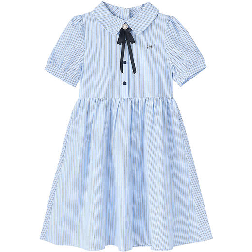 笛莎Deesha 童装女童连衣裙2025夏新款女童简约甜美衬衫连衣裙 商品图4