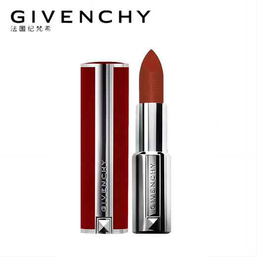 【赠品牌化妆包】Givenchy纪梵希彩妆两件套(四宫格密粉饼9.5g+高定红丝绒口红正装 3.4g) 商品图2