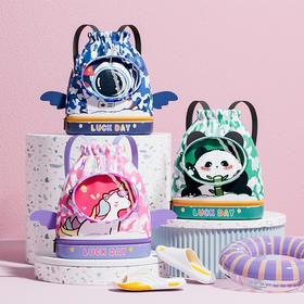 【可爱卡通图案，干湿分离收纳】可爱防水游泳包 儿童干湿分离双肩包 沙滩包玩水收纳袋 旅游背包-QQ