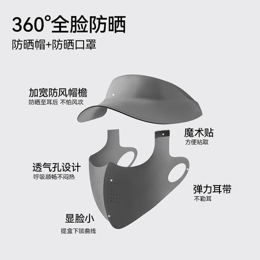 工厂直销 | 夏日防晒产品 全脸面罩/可拆卸帽檐大面罩/可拆卸帽檐口罩/防晒衣 商品图4