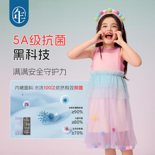 年衣2025夏季新款国风公主裙网纱蓬蓬裙无袖蜜桃阿娅连衣裙 商品图2