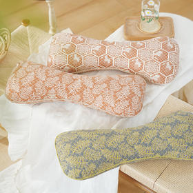 凤尾蕨系列艾草荞麦枕颈椎枕荞麦壳圆枕头睡眠支撑专用护颈枕成人高端