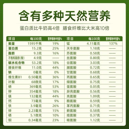 公平田野&蒙北天然燕麦片   即食免煮谷物营养早餐280g盒装 商品图4