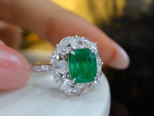 2.85ct刻面祖母绿戒指 商品图1