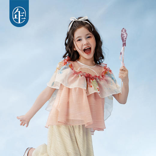 年衣童装儿童无袖上衣女童2025年夏季新款新中式海洋奇遇上衣 商品图4