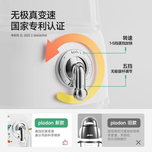 浦利顿多档辅食机全钢钢盖宝宝料理机按压便捷式太空人辅食机PLD-FS-590 商品图2
