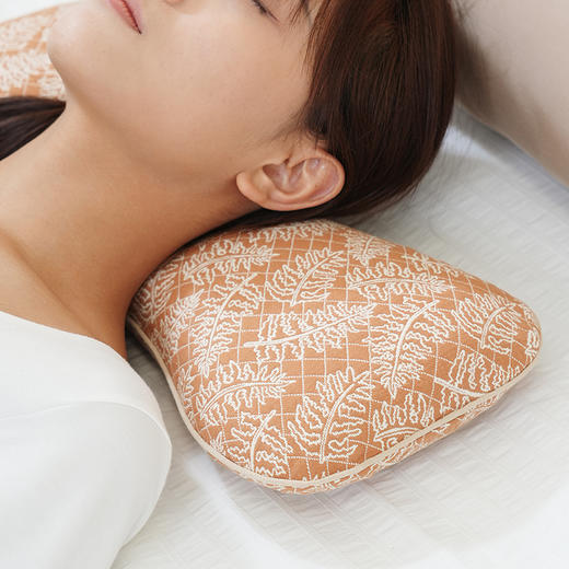 凤尾蕨系列艾草荞麦枕颈椎枕荞麦壳圆枕头睡眠支撑专用护颈枕成人高端 商品图4