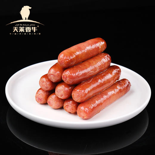 天莱香牛风味牛肉肠台式牛肉肠早餐肠黑椒牛肉肠空气炸锅食材生鲜500g*2袋 商品图3