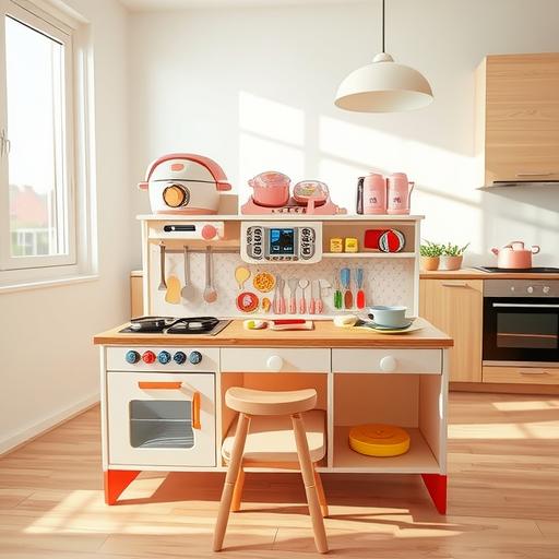 【玩转“好食光”！宝宝厨房仿真玩具】儿童过家家，仿真炒菜体验。多功能电磁炉，安全儿童厨房。解锁玩具悬疑，小朋友欢乐无限。 商品图11