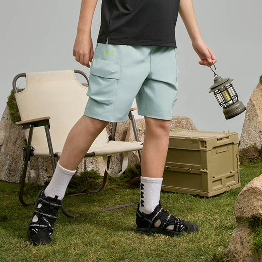 【12月-特惠福利】Under Armour安德玛男女童25新款梭织短裤252323351 商品图11