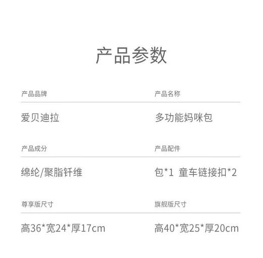 妈咪包大容量特大号多功能宝宝出门便携包双肩包母婴包妈妈外出包 商品图5