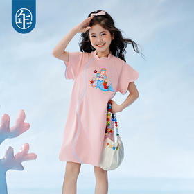 年衣童装2025夏季新款新中式甜美表演服礼服海月贝蒂旗袍裙