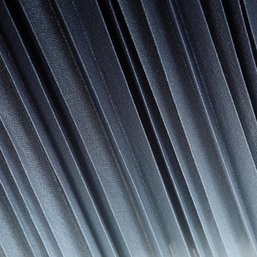 QF8342025新款法式浪漫压褶坑条修身显瘦可容大尺寸渐变连衣裙 商品图6