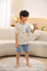 【单件6折/2件5折】【秀黛】男童圆领针织短袖套装男童睡衣家居服S2441003T【门店同款】 商品缩略图0