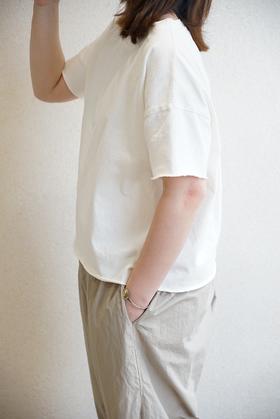 ALBUM DI FAMIGLIA 微卷边短袖T恤上衣