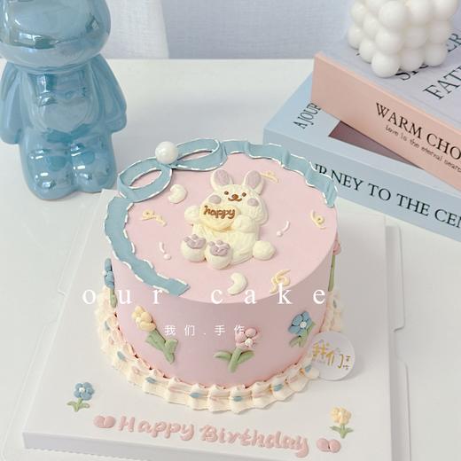 小兔子卡通小动物蛋糕-低糖处理无添加 商品图0