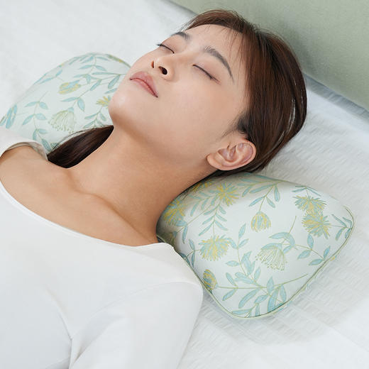 漫山系列艾草荞麦枕颈椎枕荞麦壳圆枕头睡眠支撑专用护颈枕成人高端 商品图4