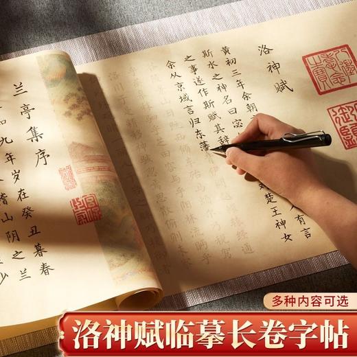 （22件套 字帖+笔+20墨囊）兰亭序千字文临摹字帖长卷挂画礼盒套装钢笔式毛笔小楷书法练字帖 商品图8