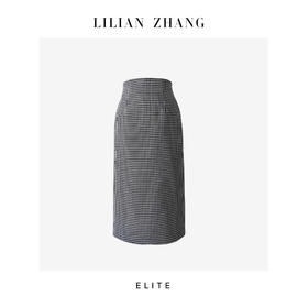 E-“定制” ——“时尚轮回”——复古风尚——经典格纹连腰半裙 2503004