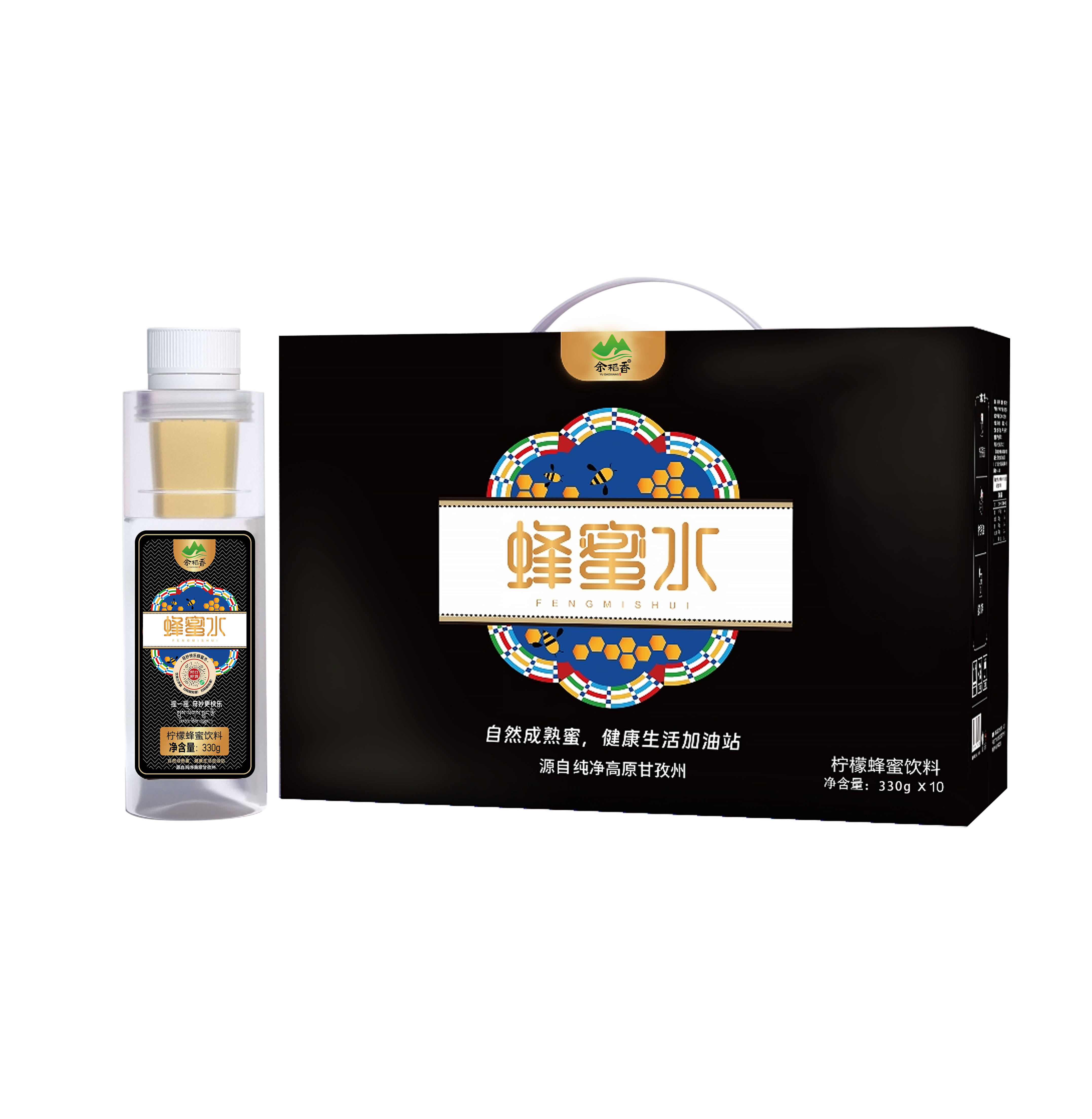【余稻香】四川甘孜稻城蜂蜜水饮料330g*10瓶