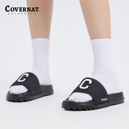 Covernat拖鞋情侣款配饰男女新品LOGO拖鞋居家外穿街头潮CO0000SE01 商品图2