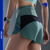 内道腰包拼接跑步短裤女越野撞色短裤马拉松透气舒适女士跑步短裤 商品缩略图0