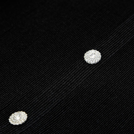 QF8342025新款法式浪漫压褶坑条修身显瘦可容大尺寸渐变连衣裙 商品图8