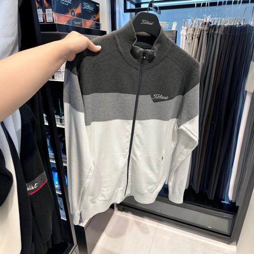 TIT早春新款 男士单层针织提花外套 亲肤 透气 经典撞色 M125021 商品图3