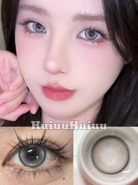 <月抛中直径>KIKICON-白玉海棠 灰 -14.2mm【月抛 0-1000度 含525/575】