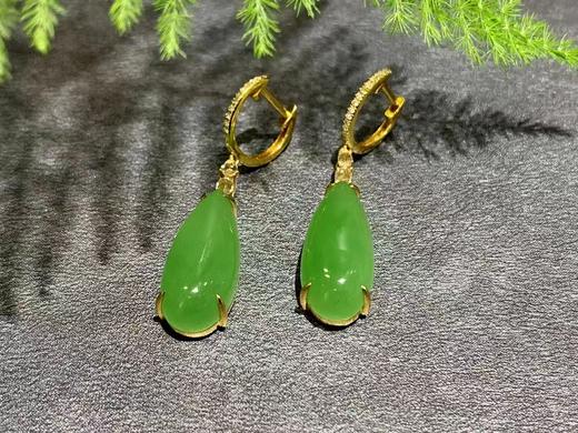 【御珠宫坊】金镶碧玉耳坠 商品图6