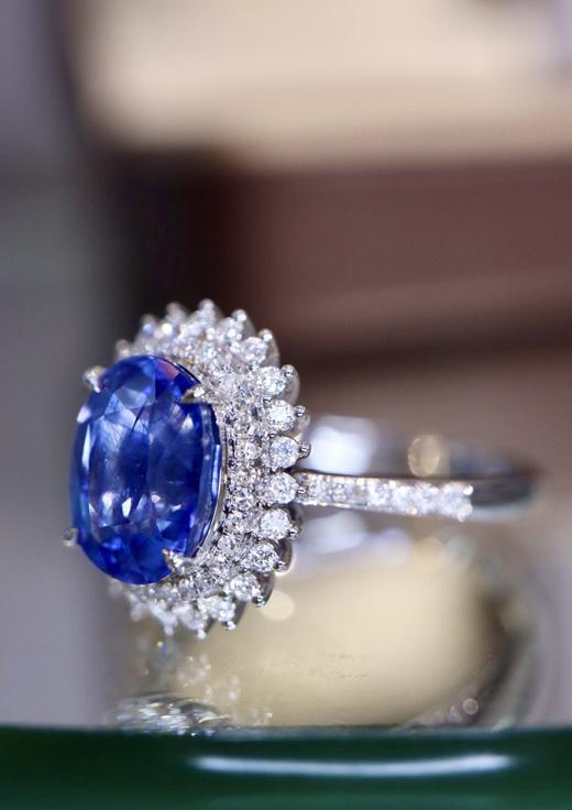 2.555ct刻面蓝宝石戒指 商品图1