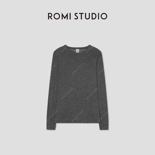 ROMI STUDIO“质感至上”100绵羊毛轻薄柔软修身长款毛衫RWCSSY1802 商品图0