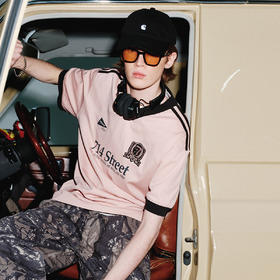 714street网眼印花球服短袖T恤