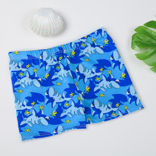 【只要9.9❗儿童高弹速干泳裤】儿童泳裤时尚卡通印花，吸湿透气，柔软舒适不勒，男童泳裤小童沙滩速干透气平角游泳短裤QQ 商品图12