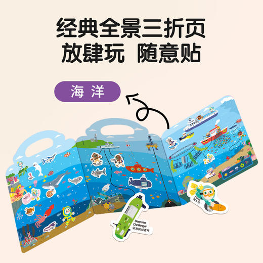【可点读】文脉书局儿童果冻贴纸书First Sticker Book手提可反复粘宝宝趣味益智玩具男女孩安静书果冻贴可反复粘贴2-6岁幼儿早教书 新年礼物儿童 【三本起购】 商品图3