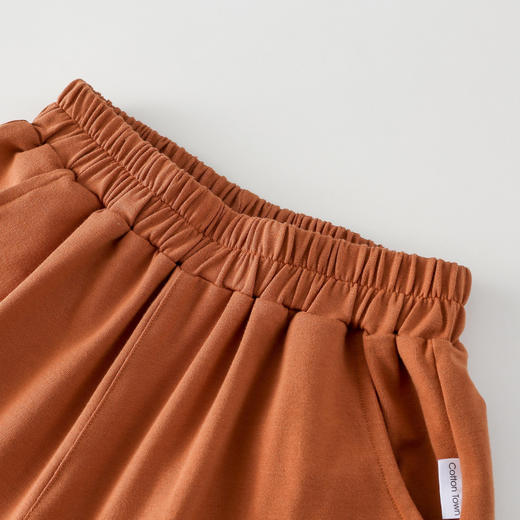 【透气速干】棉花堂2025年夏款C.T英文印花童装针织五分裤F251187 商品图8